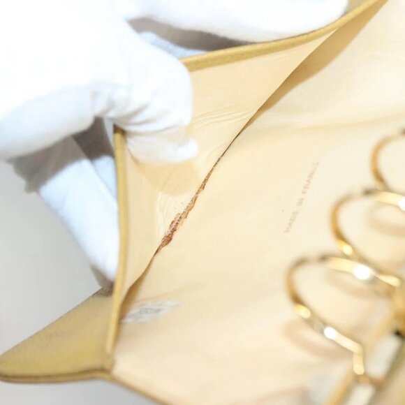 CHANEL COCO Mark Day Planner Cover Grained Calf Skin Beige Gold CC Auth BA4033 - Picture 15 of 16